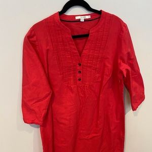 Boden Linen Tunic CORAL US14L